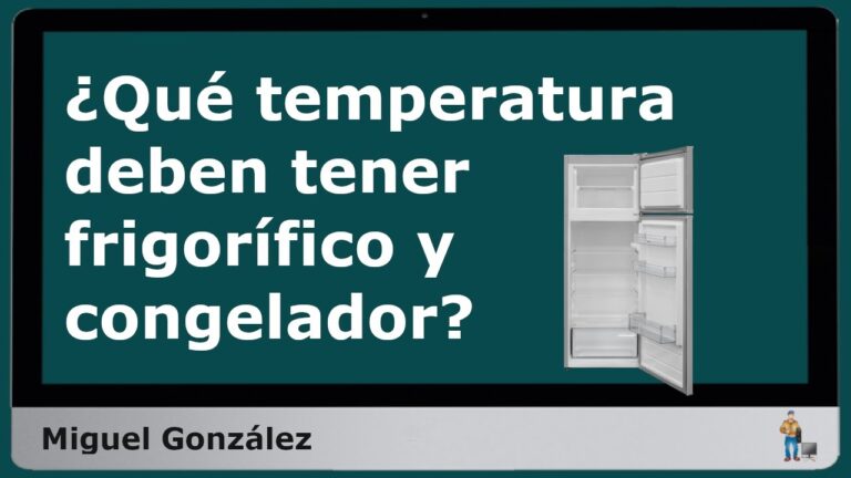 a cuanto debe estar el congelador
