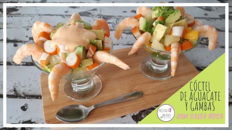 aguacate con gambas y salsa rosa