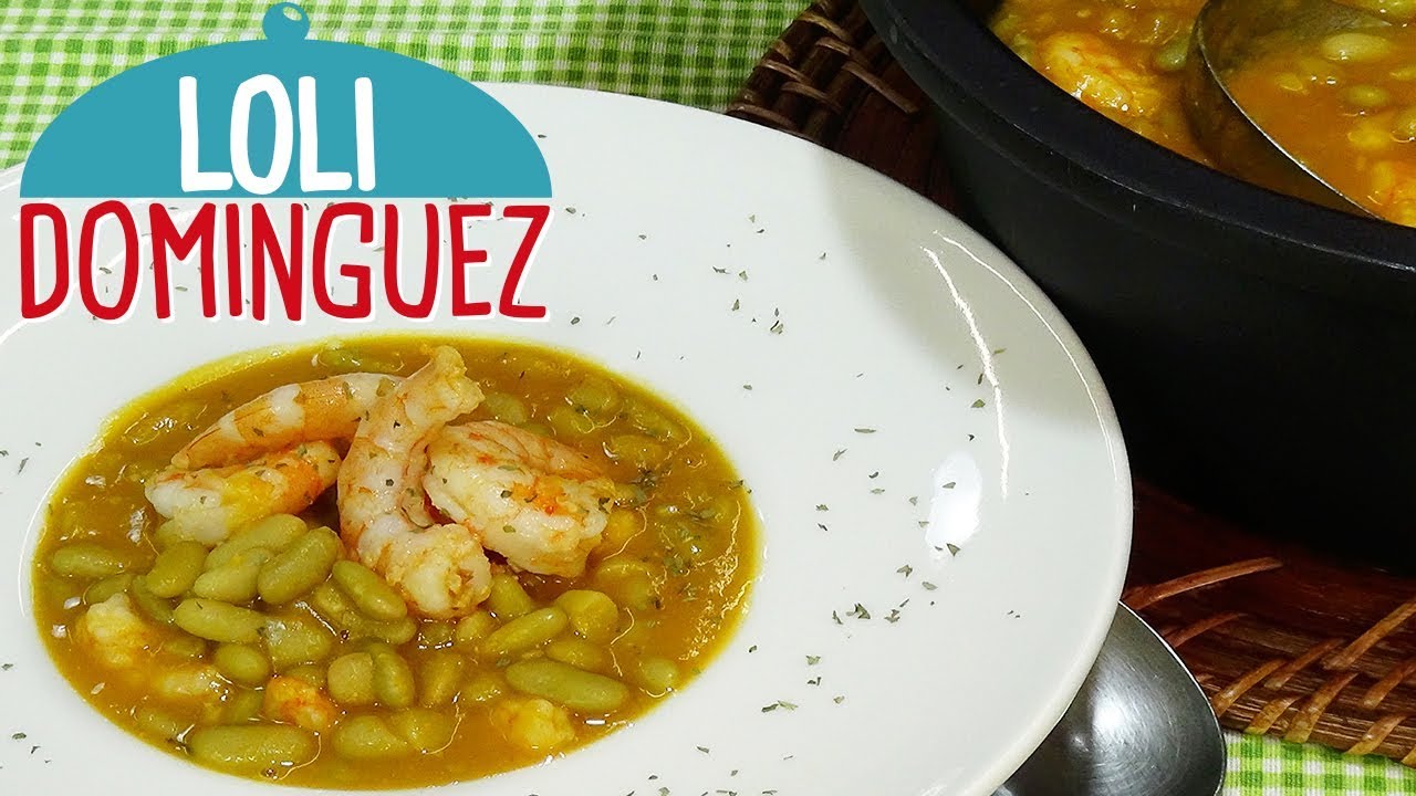 alubias verdinas con almejas olla express