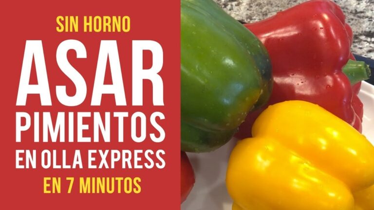 asar pimientos en la olla express