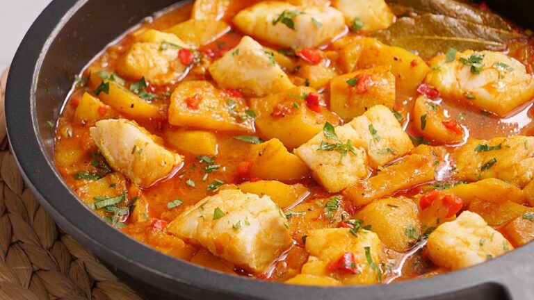 bacalao a la riojana con patatas