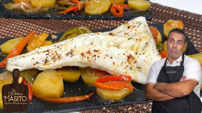 bacalao al horno con patatas a lo pobre