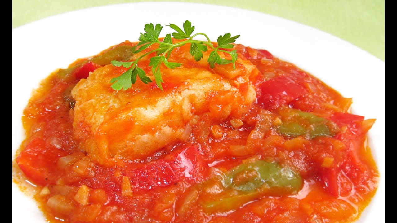 bacalao con tomate y pimientos cocina con carmen