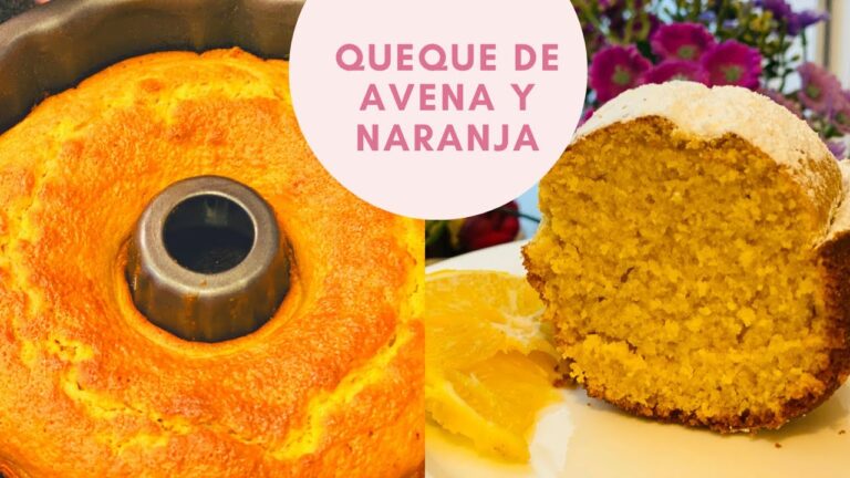 bizcocho de avena y naranja esponjoso