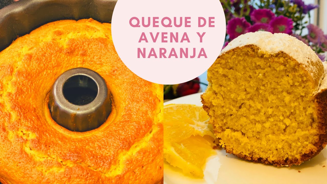 bizcocho de avena y naranja esponjoso