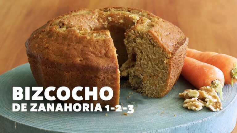 bizcocho de zanahoria y nueces y yogur