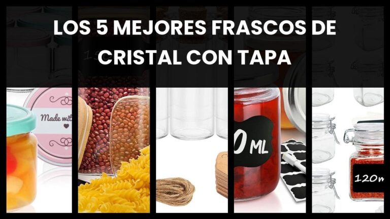 botes de cristal grandes con tapa