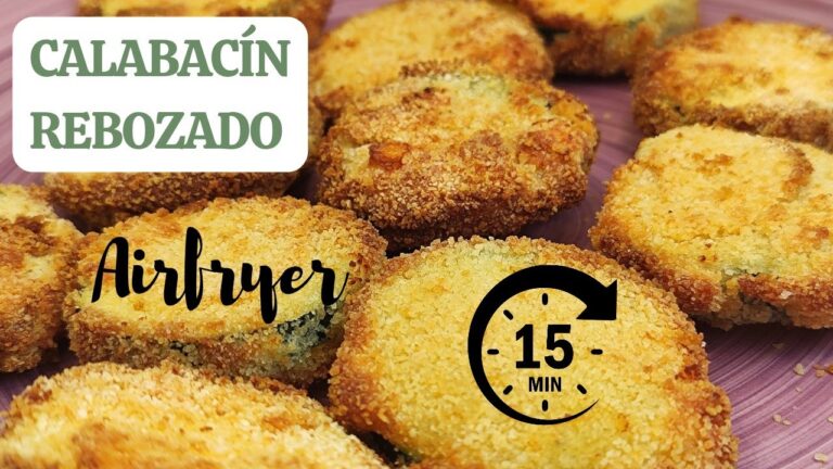 calabacín rebozado en freidora de aire