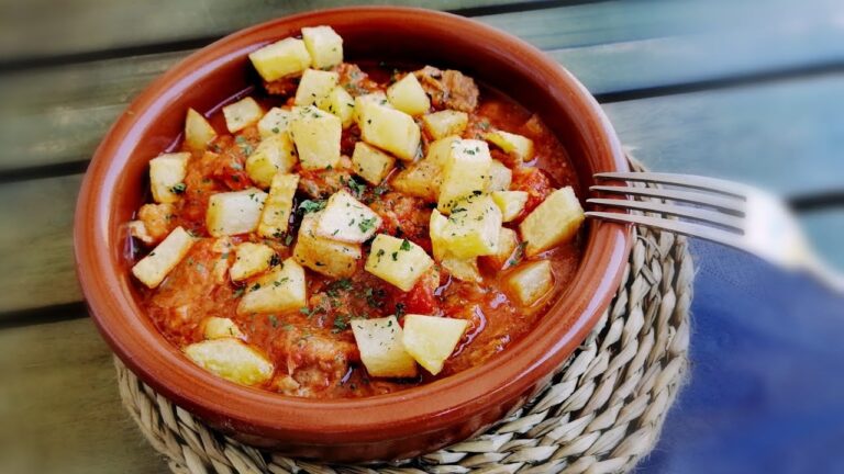carne con tomate en olla express