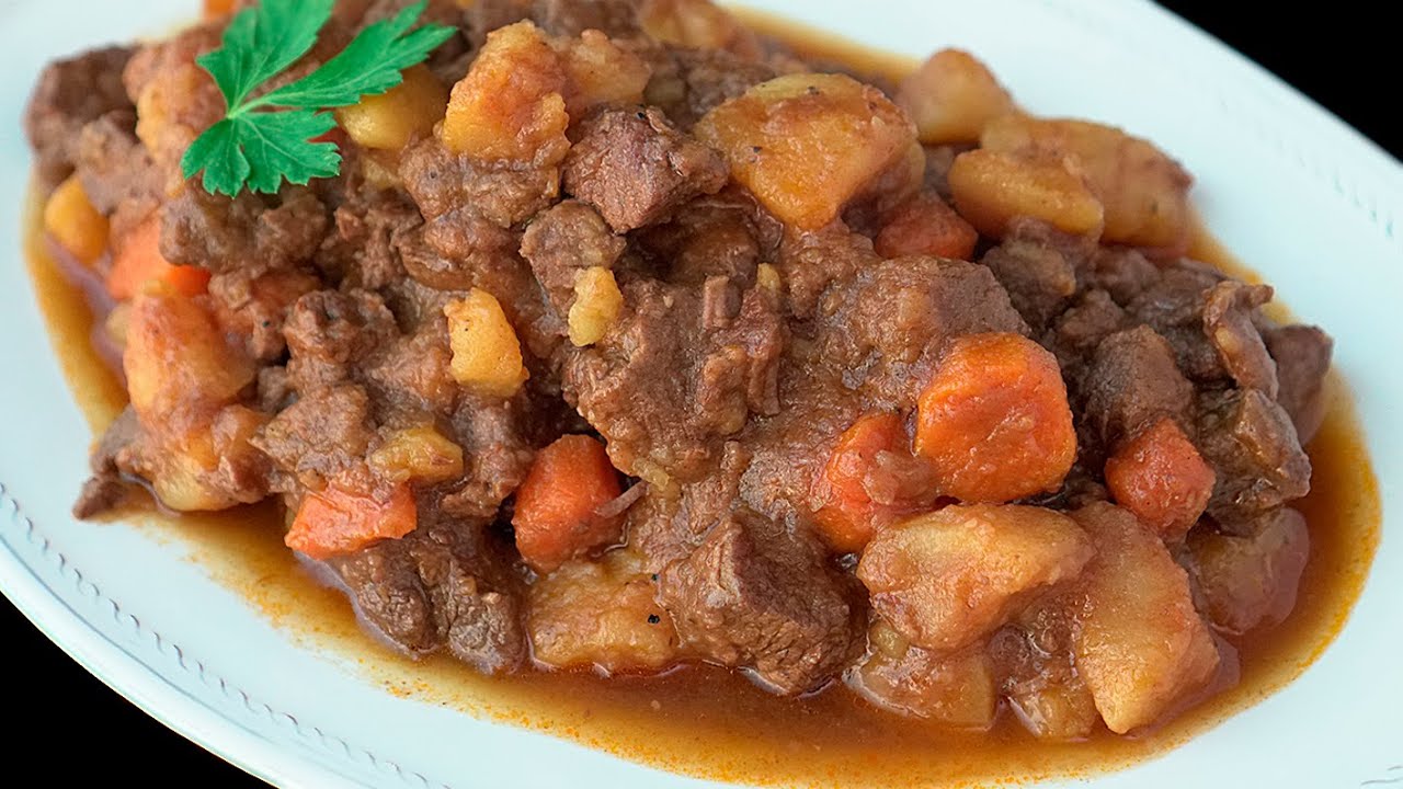 carne guisada en olla express tiempo