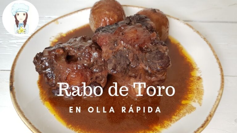 cola de toro en olla express tiempo