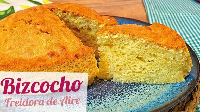 como cocinar bizcocho en freidora de aire
