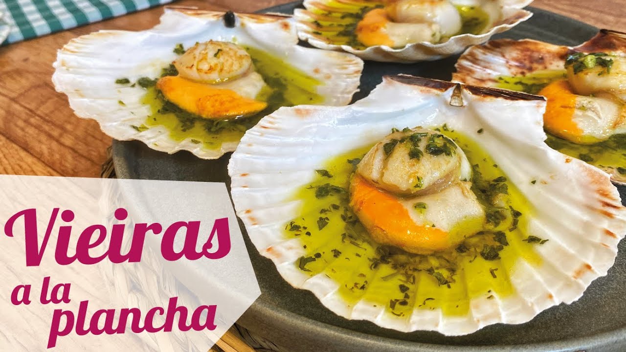 como cocinar vieiras congeladas a la plancha