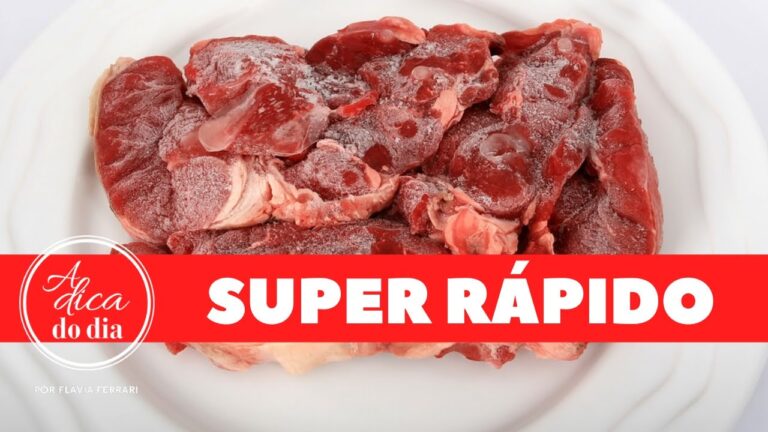como descongelar carne de forma rapida