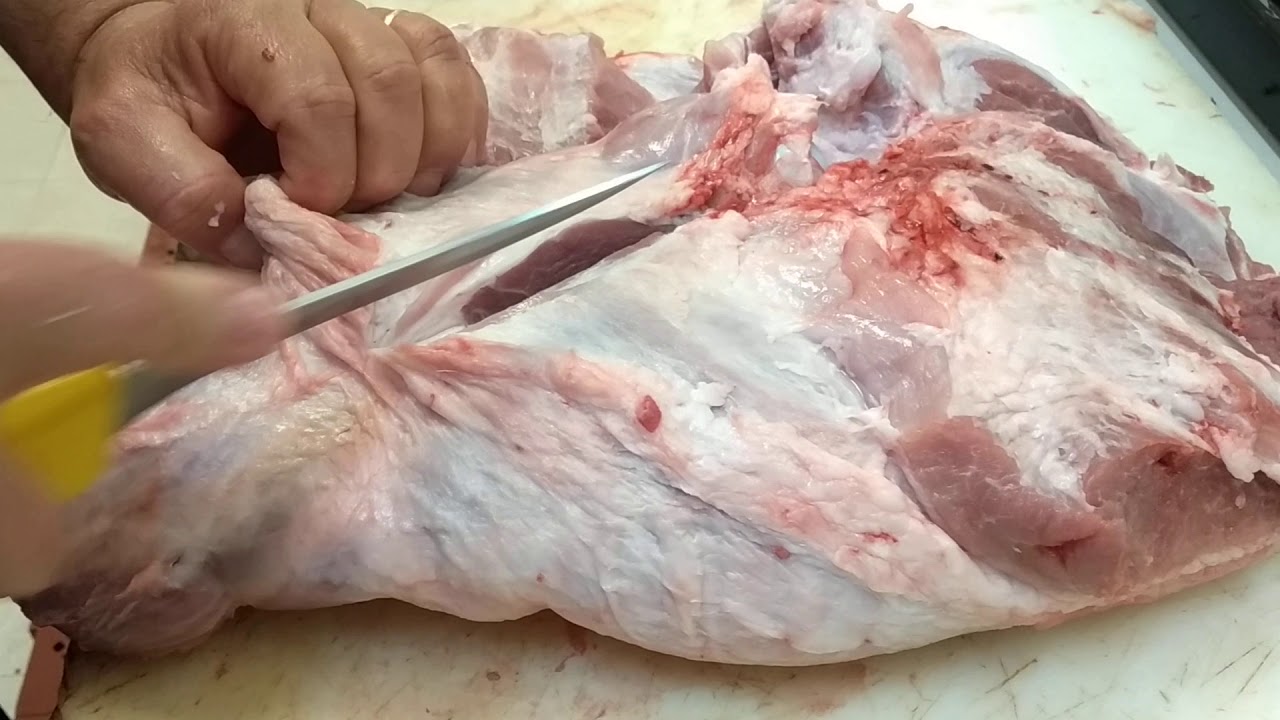 cómo deshuesar una paleta de cerdo
