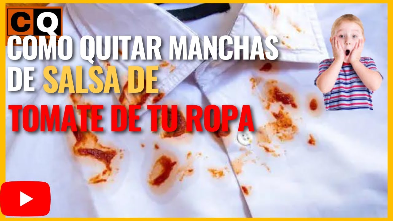 como eliminar manchas de tomate frito