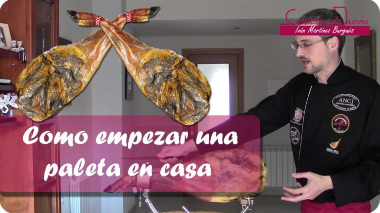 como empezar una paletilla de jamon en casa