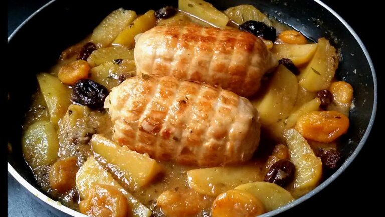 como preparar un redondo de pollo relleno
