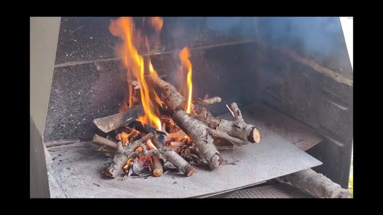 como preparar una barbacoa de leña