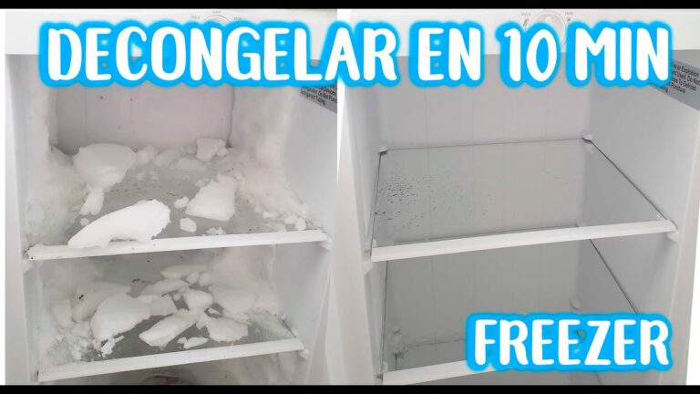 como quitar el hielo del congelador rapidamente