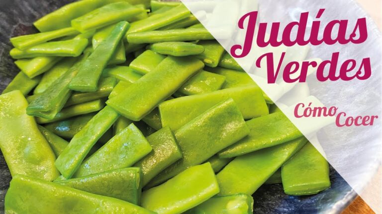 cómo se cuecen las judías verdes
