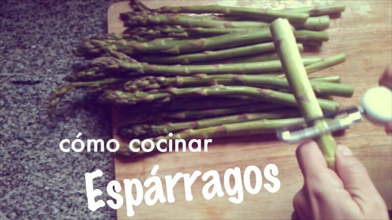 cómo se hacen los espárragos frescos