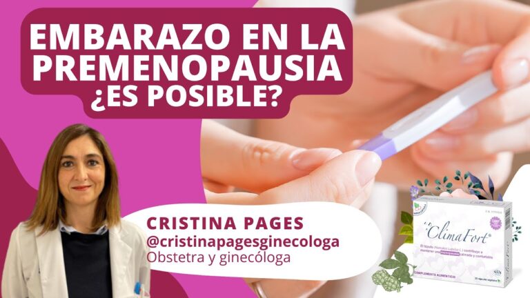 con la premenopausia puedo quedar embarazada