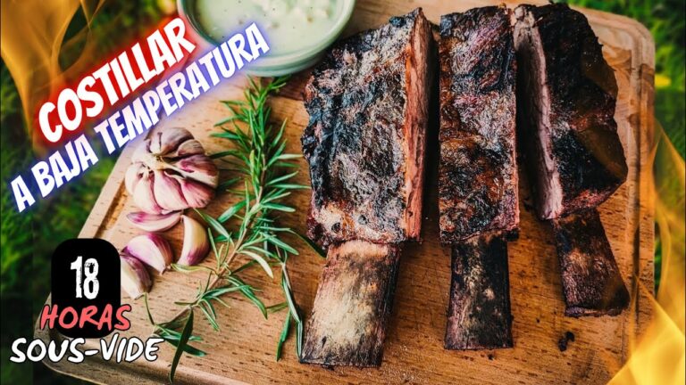 costilla de ternera a baja temperatura
