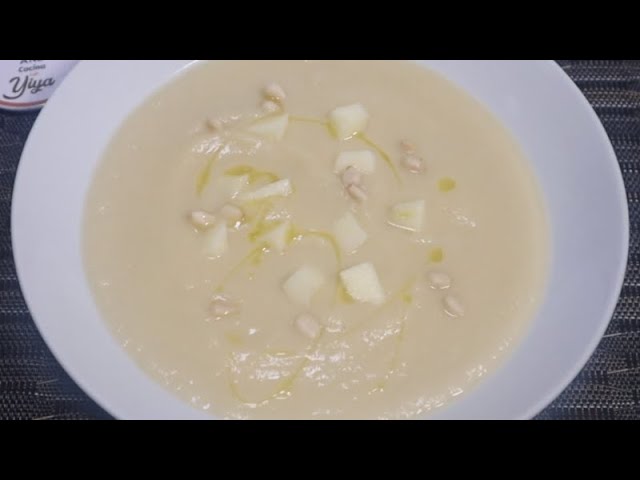 crema de calabacín brócoli y manzana