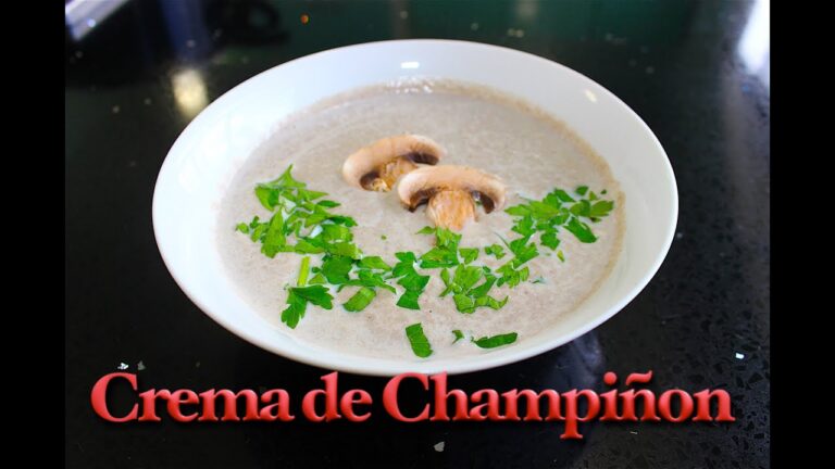 crema de champiñones receta dela abuela