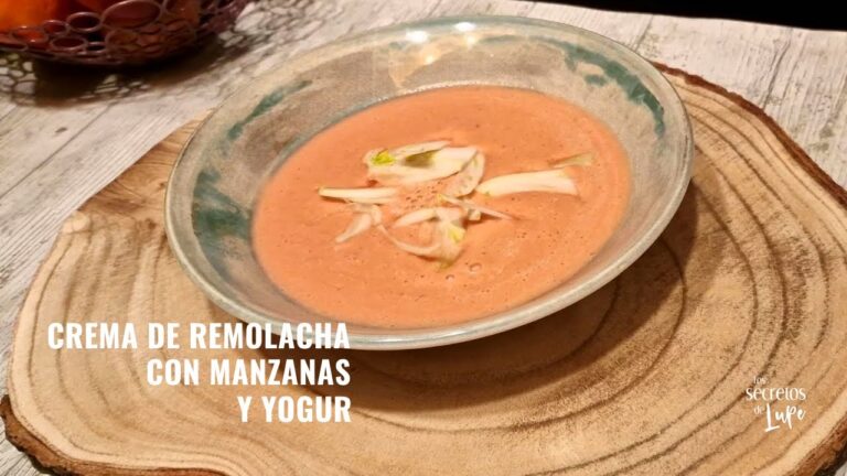 crema de remolacha puerro y manzana