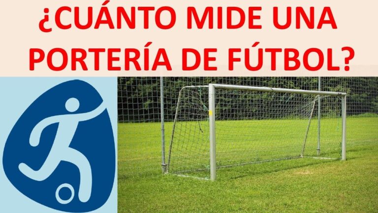 cuanto mide una portería de fútbol