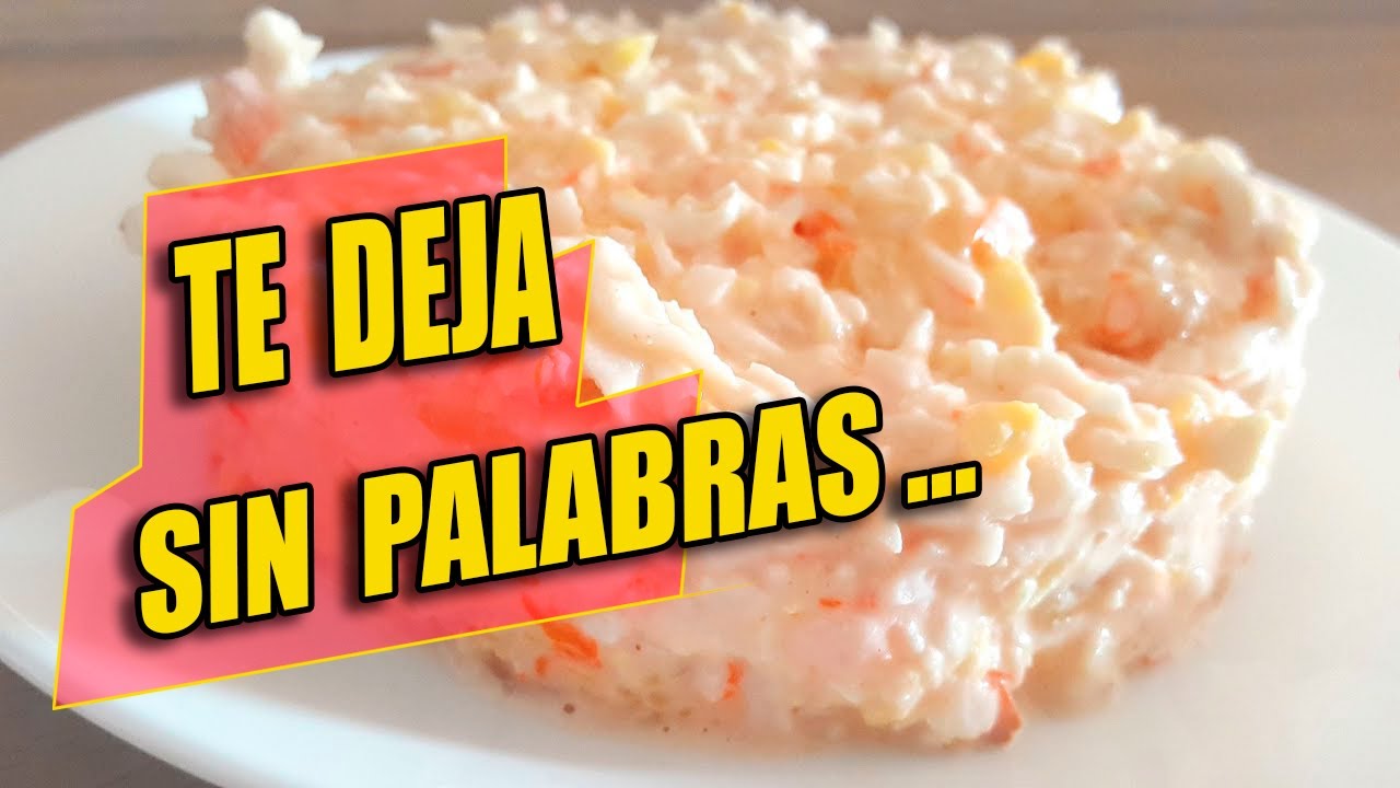 ensalada de pasta con piña y cangrejo