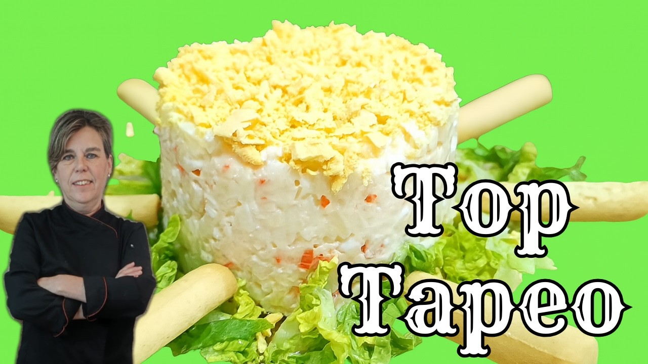 ensaladilla rusa con palitos de cangrejo