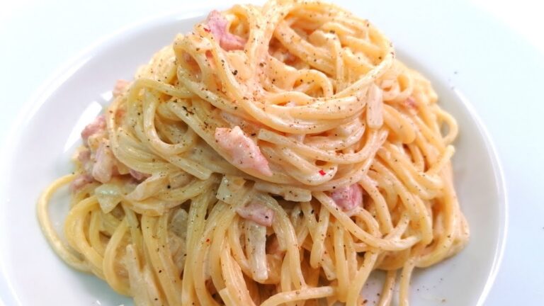 espagueti a la carbonara sin huevo