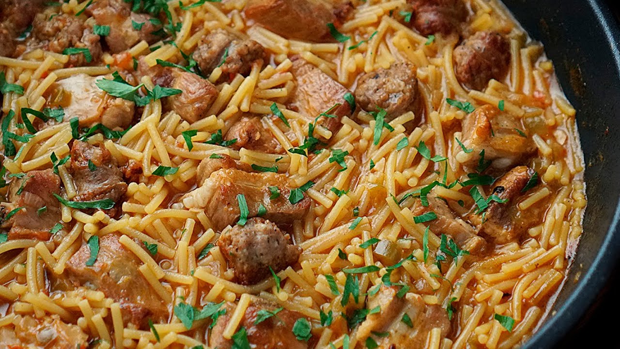 fideos con costilla a la catalana