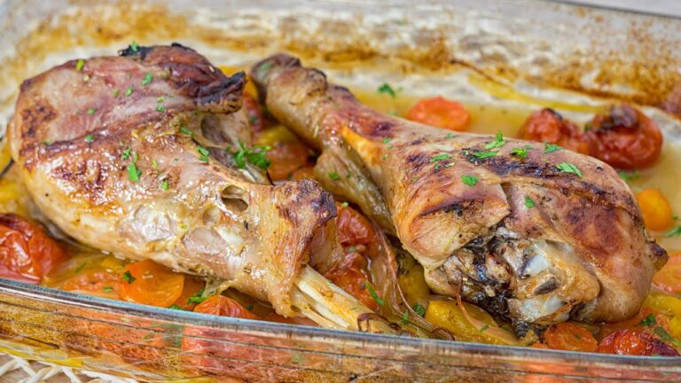 filetes de pavo al horno con verduras