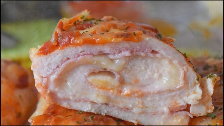 filetes de pechuga rellenos al horno