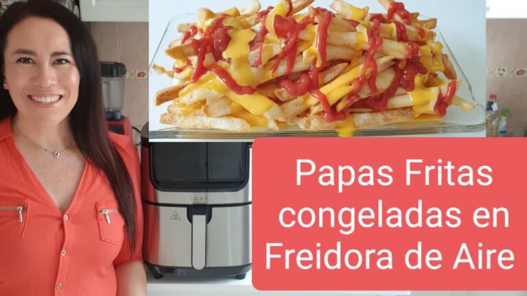 freir patatas congeladas en freidora de aire