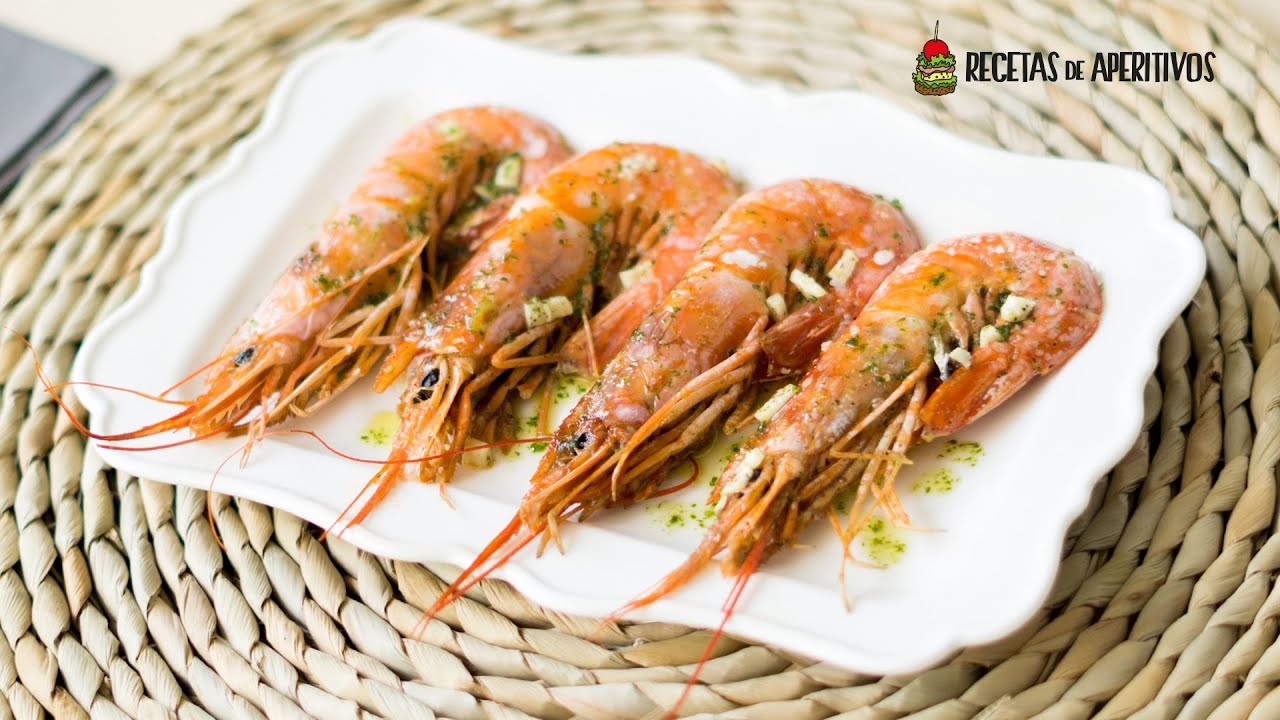gambones al horno con vino blanco