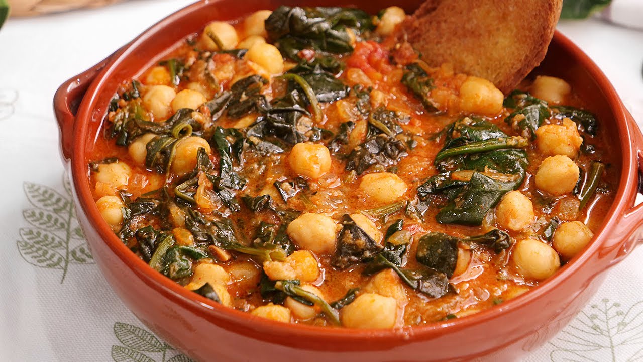 garbanzos con espinacas de bote hacendado