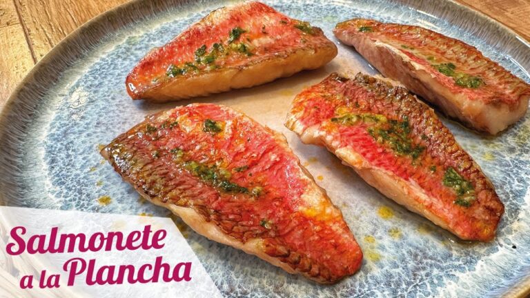 lomos de salmonetes a la plancha