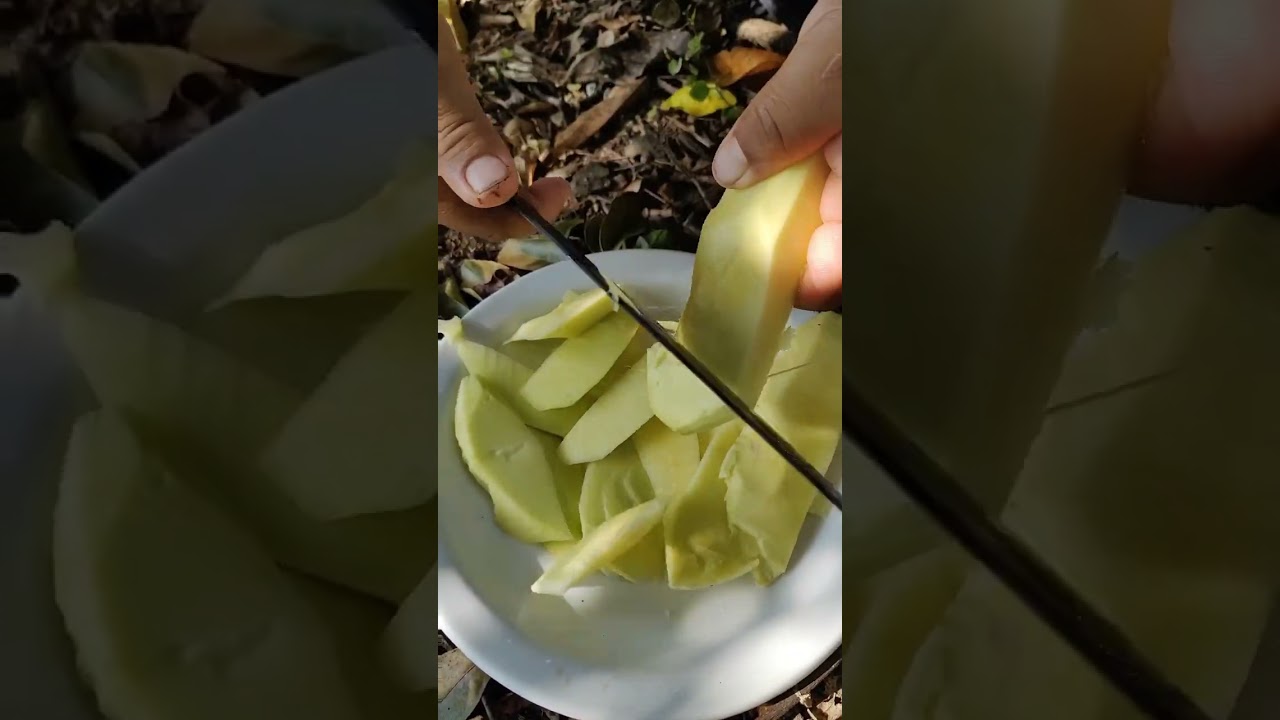 mango verde con sal y limón