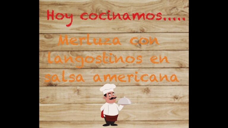 merluza en salsa americana con langostinos