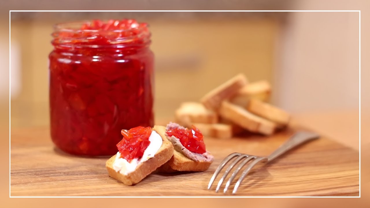 mermelada de pimiento con que se acompaña