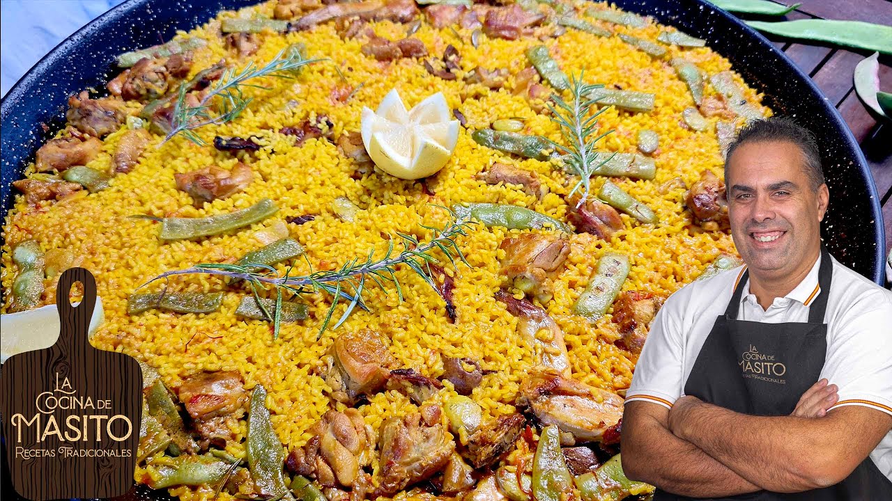 paella de carne para 20 personas