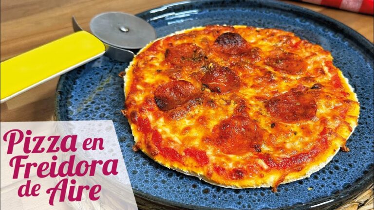 pan pizza en freidora de aire