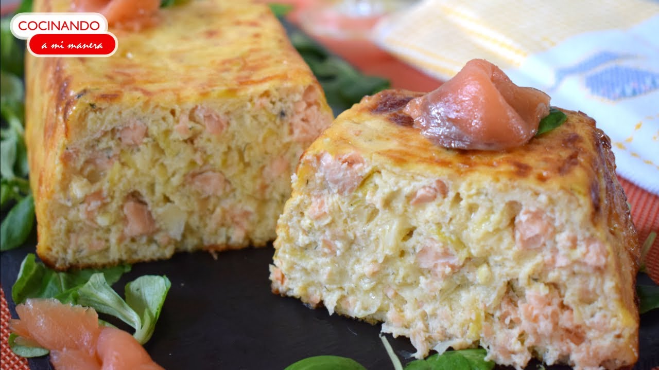 pastel de salmon fresco sin nata
