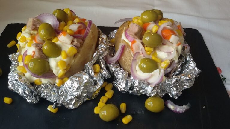 patatas asadas rellenas de la abuela