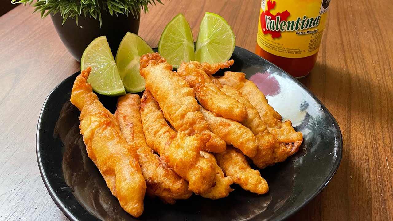 pescado rebozado con harina y huevo